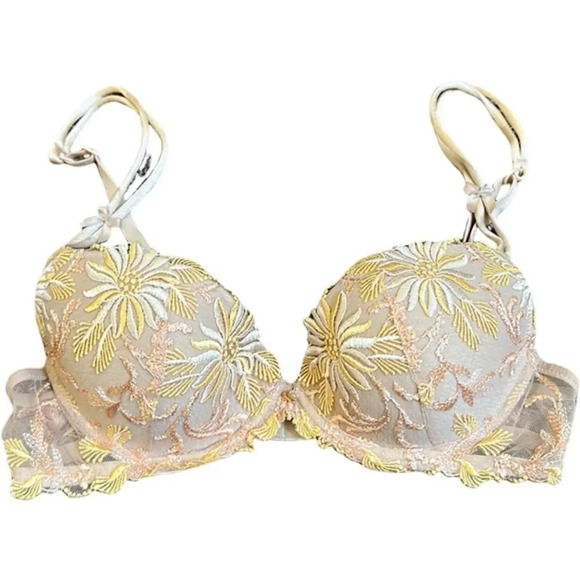 Lise Charmel Fleur Aphrodite Lace Floral Bra with underwire 28B MSRP $191 - Picture 1 of 13